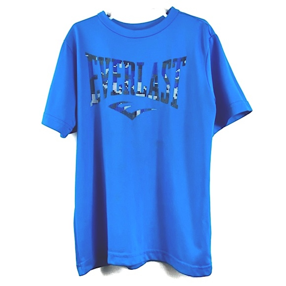 Everlast Digital Camo Logo Graphic Everdri Tee Athletic Performance Blue Small/8